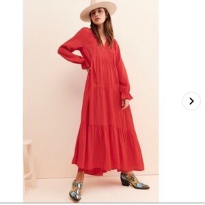Maeve Wendy Tiered Maxi Dress